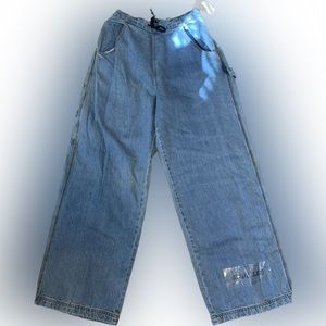 Heart 2 Heart Vintage Wide Leg Drawstring Carpenter Jeans NWT